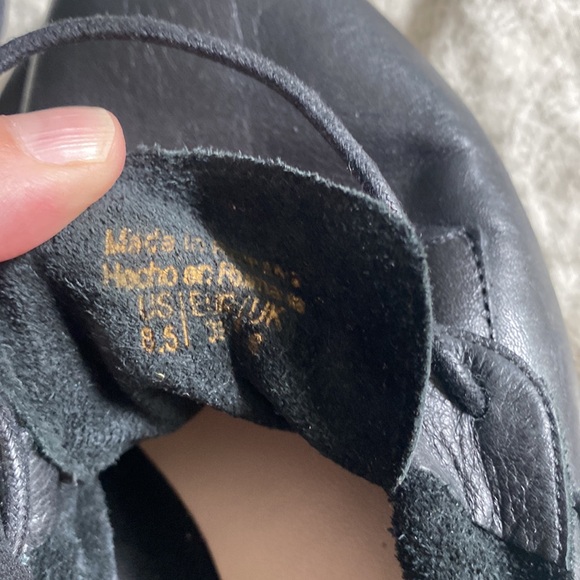 Black leather lace-up shoes size 8.5, Aldo - Picture 3 of 5